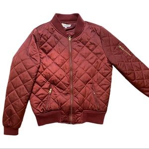 Charlotte Russe Dusty Rose Bomber Jacket